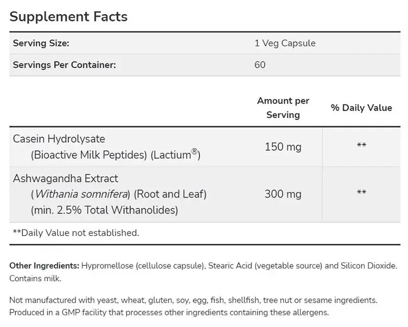 Ashwagandha Stress Relief – 60 cápsulas vegetales - Imagen 2