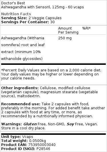 125 mg - 60 cápsulas vegetales - Nuvalia