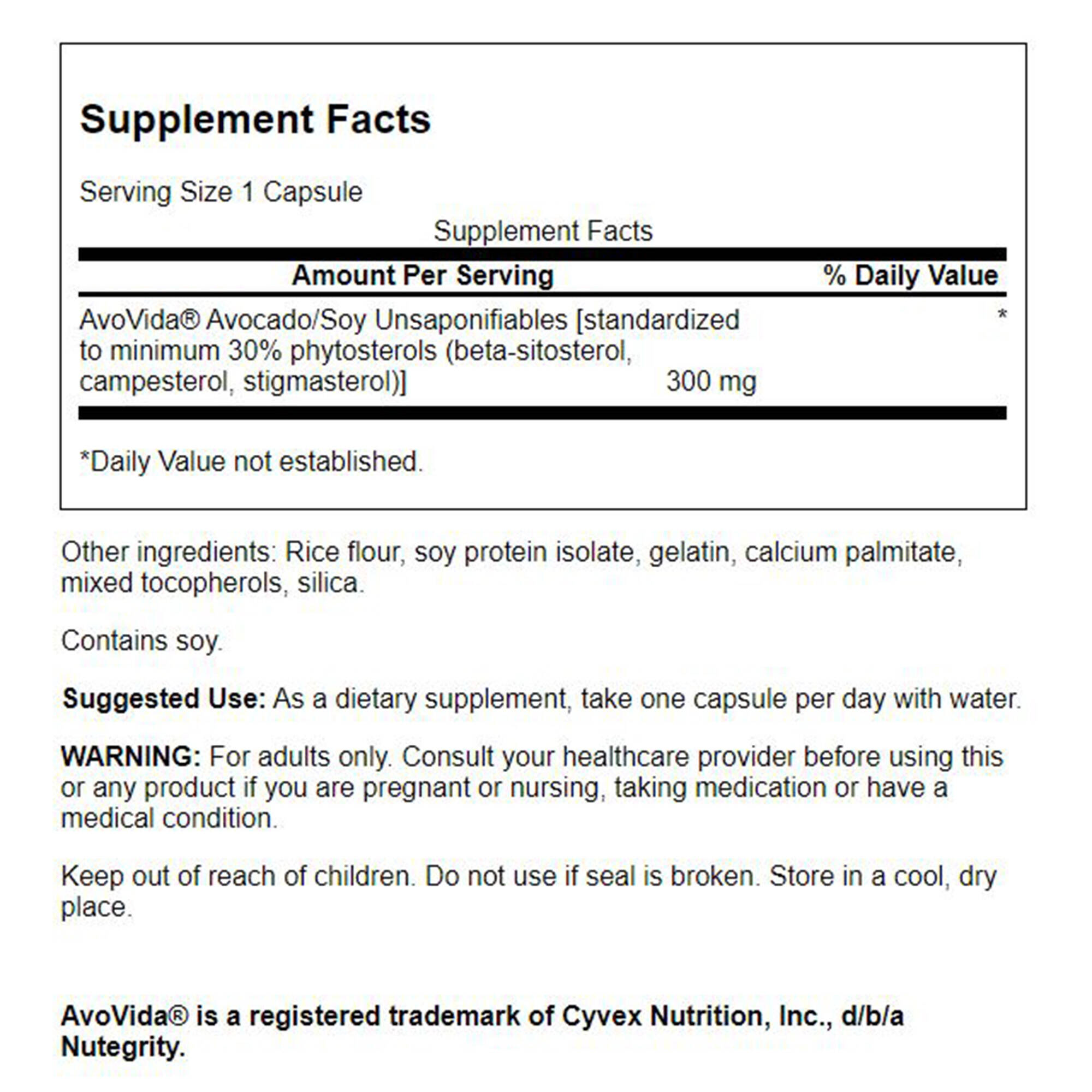 AvoVida, 300mg Máxima Potencia – 60 cápsulas - Imagen 3
