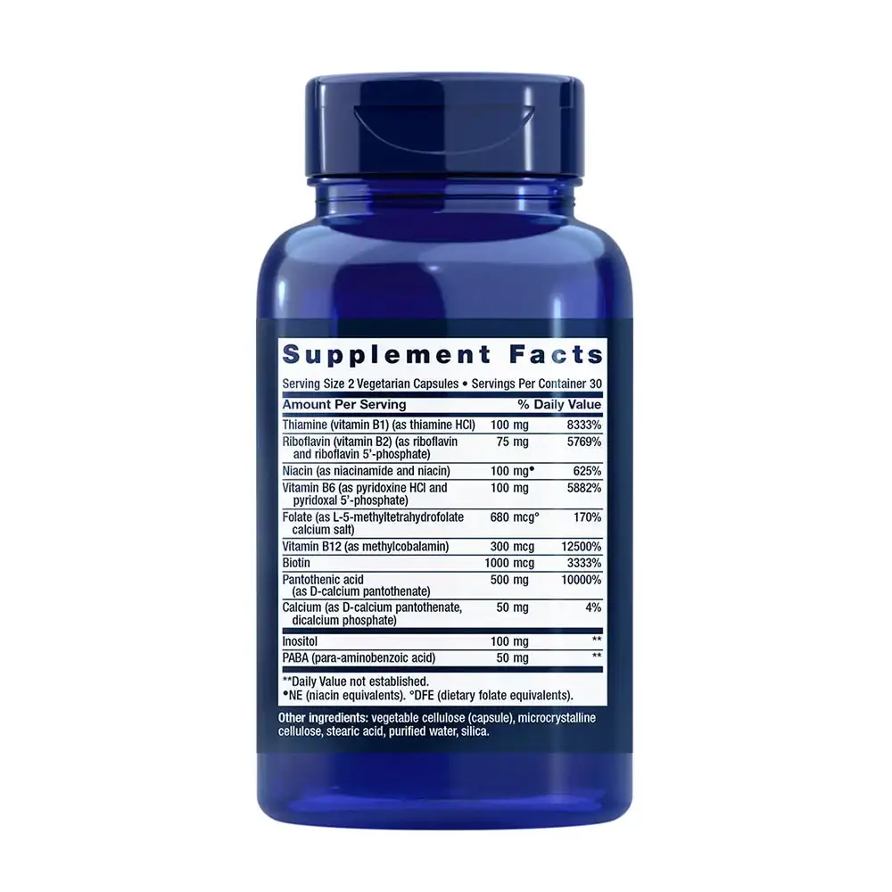 Bio-Active Complete B-Complex – 60 cápsulas vegetales - Imagen 2