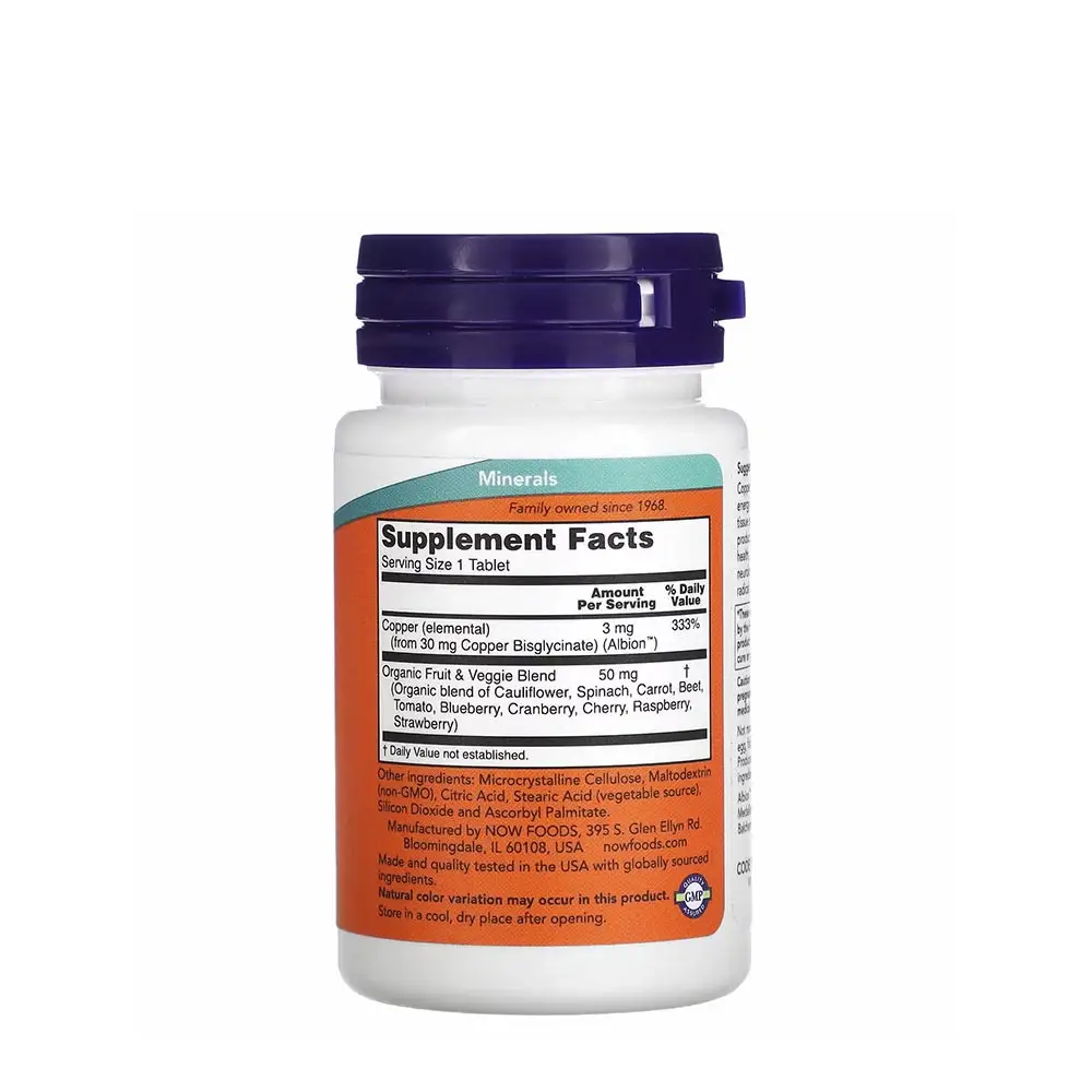 Copper Glycinate – 120 comprimidos - Imagen 2