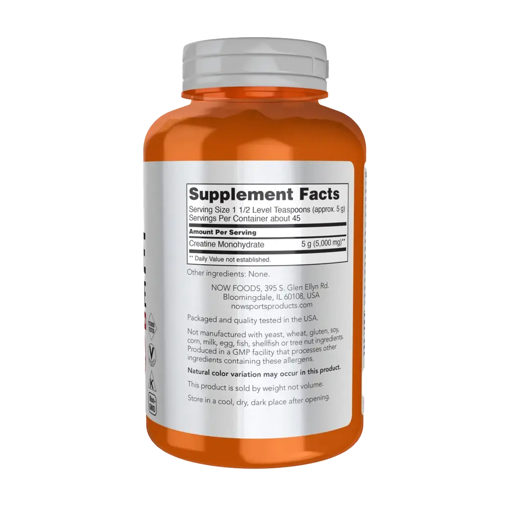 Creatine Monohydrate, Polvo Puro – 227g - Imagen 4