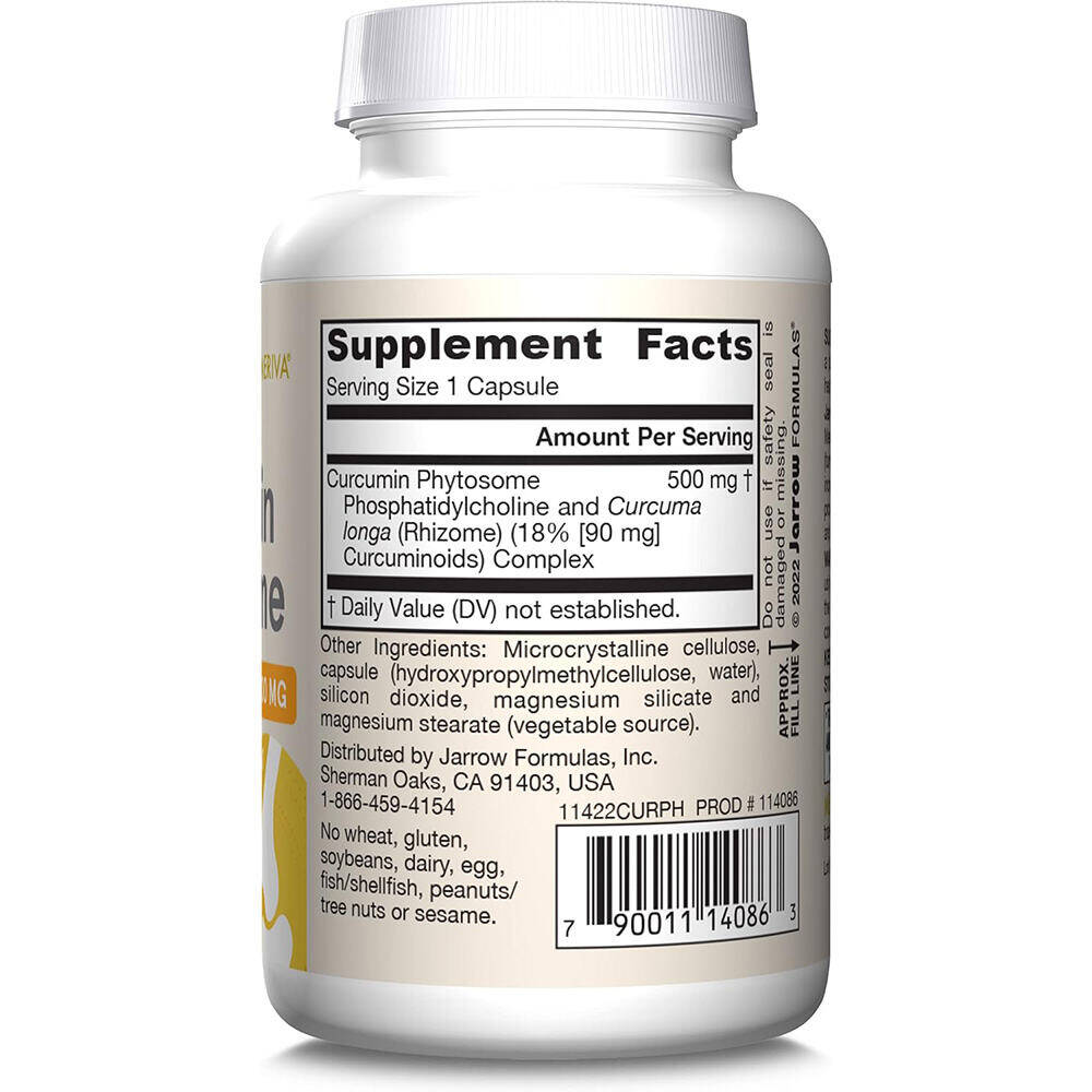 Curcumin Phytosome (Meriva), 500mg – 60 cápsulas - Imagen 3