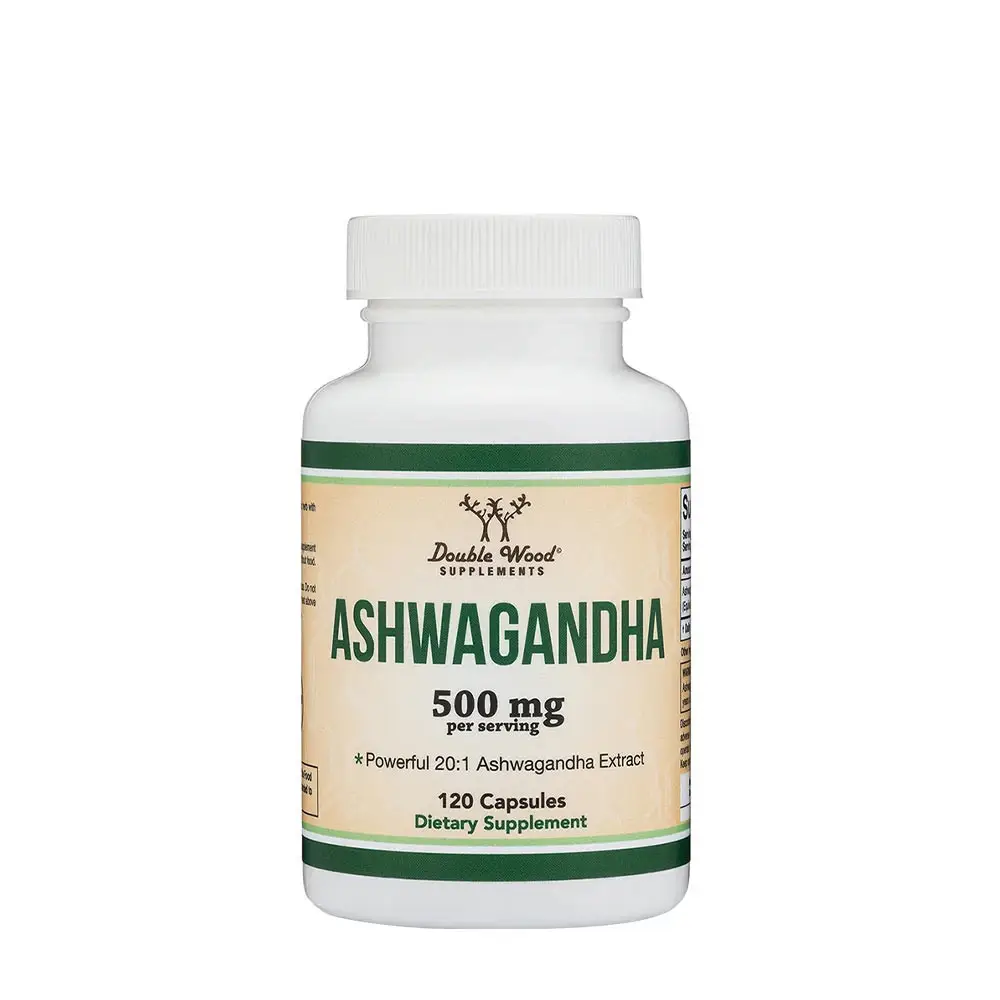 Suplementos Double Wood: Ashwagandha (120 cápsulas) - Nuvalia