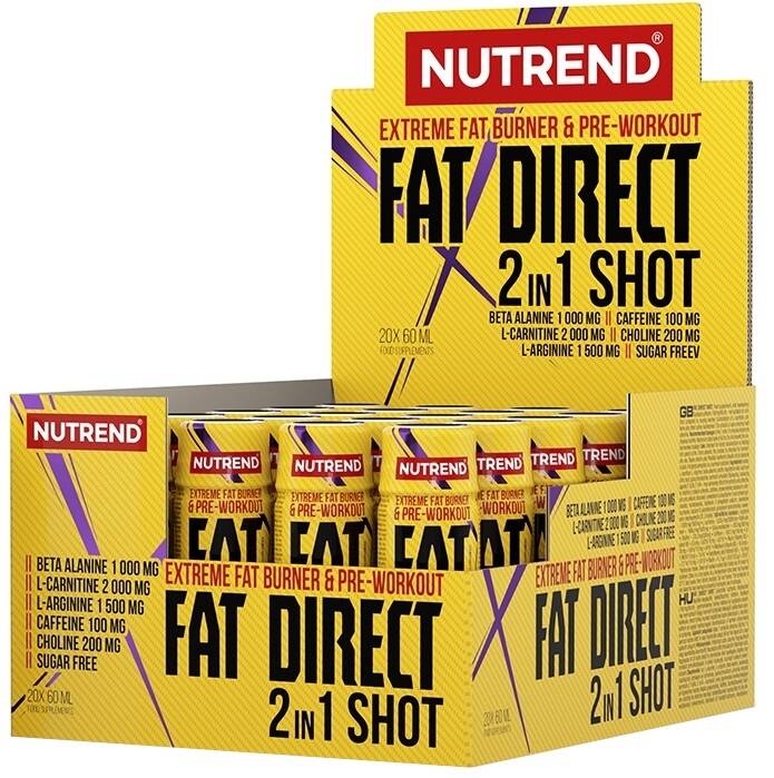 Fat Direct 2 en 1 Shot - 20 x 60 ml. - Nuvalia