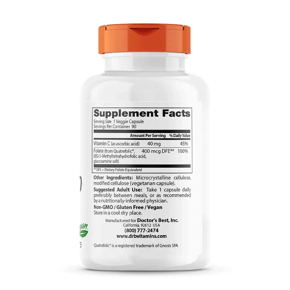 400 mcg - 90 cápsulas vegetales - Nuvalia