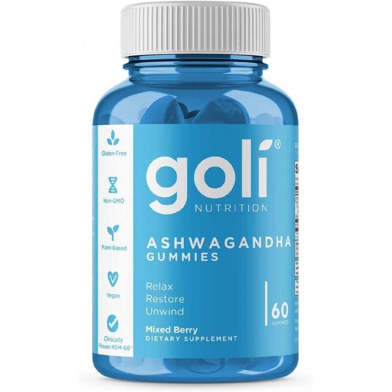 GOLI NUTRITION Gominolas de ashwagandha KSM-66 (60 gominolas) - Nuvalia