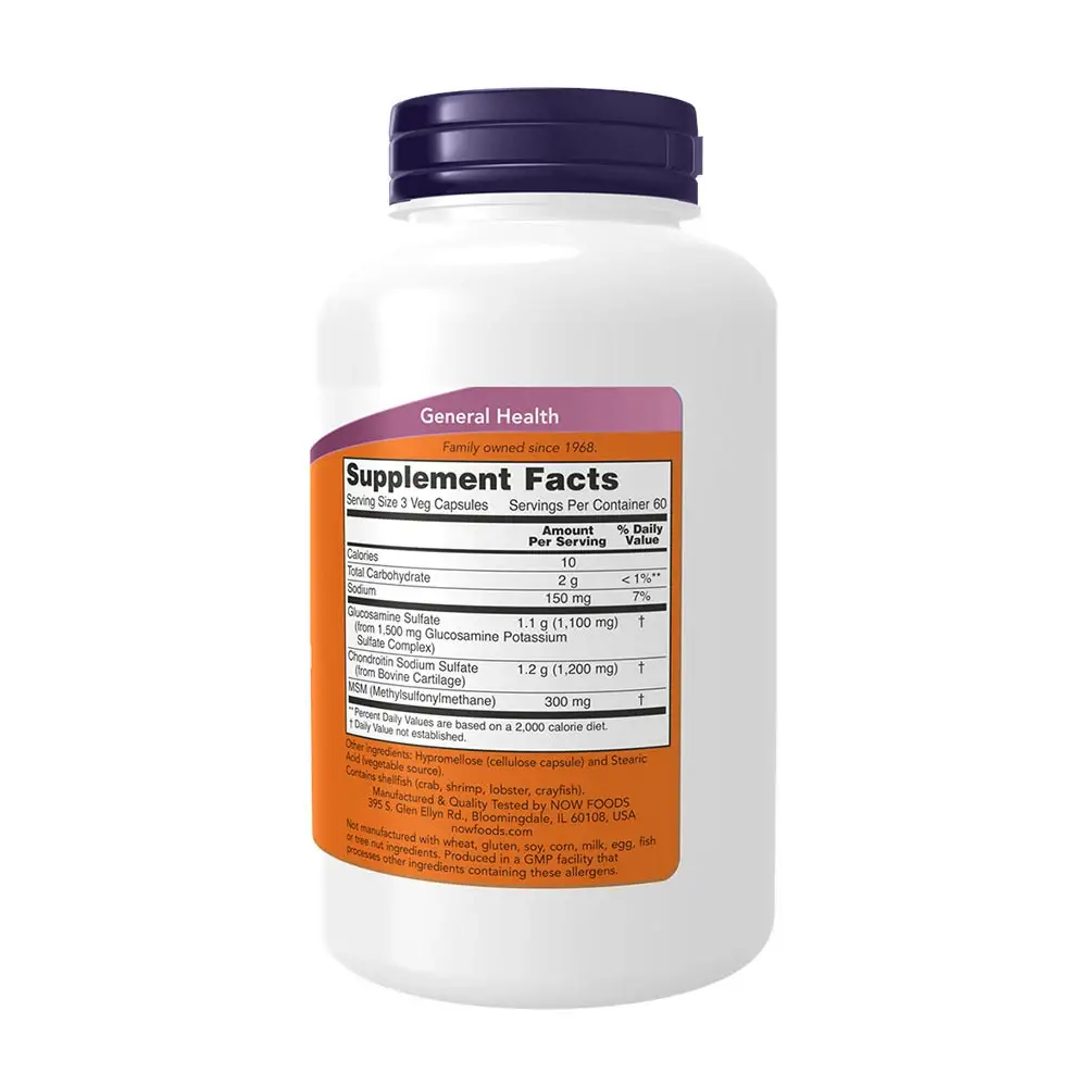 Glucosamine & Chondroitin con MSM – 180 cápsulas - Imagen 2