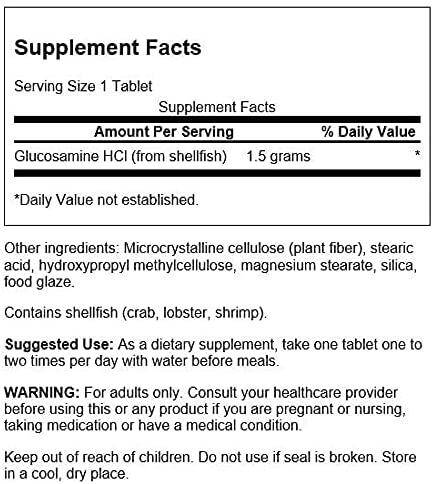 Glucosamine HCl, 1500mg – 100 comprimidos - Imagen 3