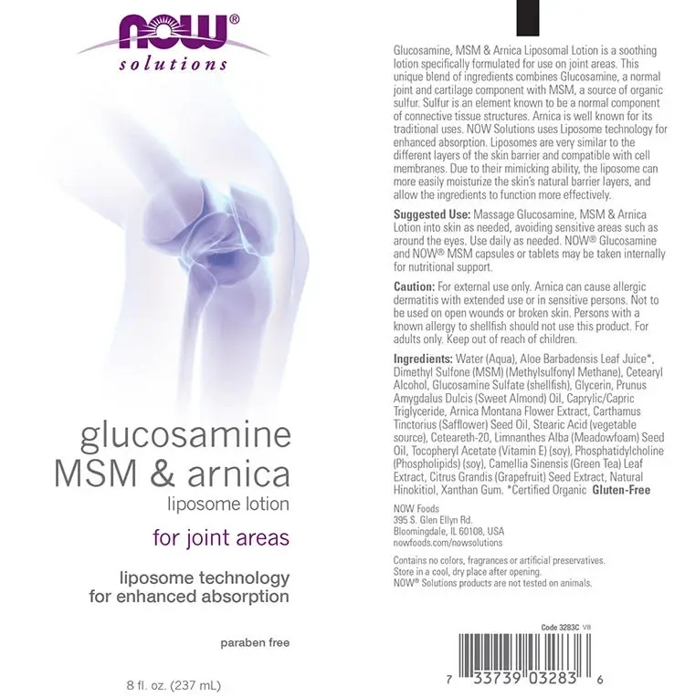 Loción liposomal con MSM y árnica - 237 ml. - Nuvalia