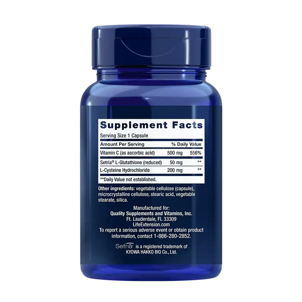 Cisteína y vitamina C - 100 cápsulas - Nuvalia