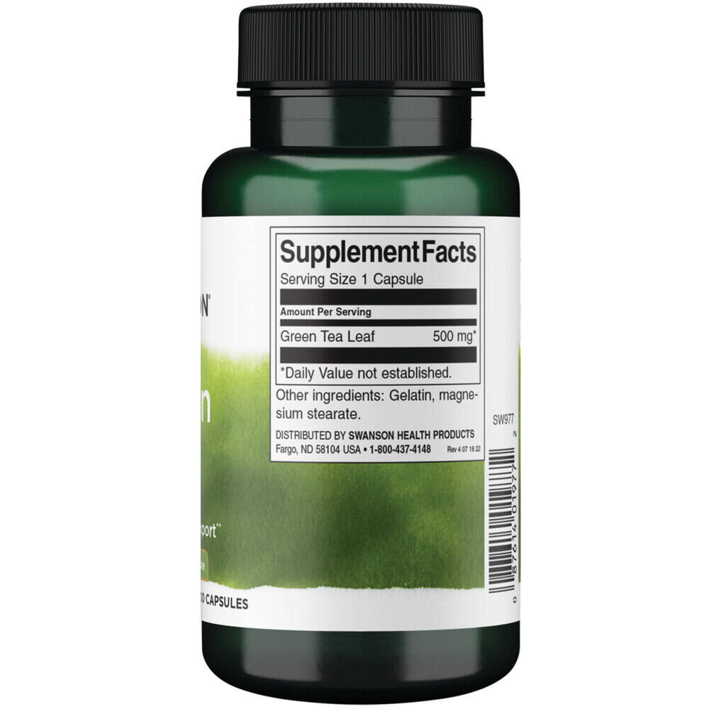 Green Tea, 500mg – 100 cápsulas - Imagen 3