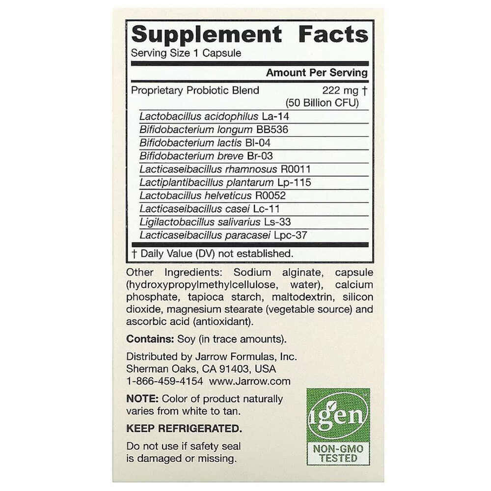 Jarro-Dophilus Ultra Gut Rescue, 50 Billion CFU – 60 cápsulas vegetales - Imagen 3