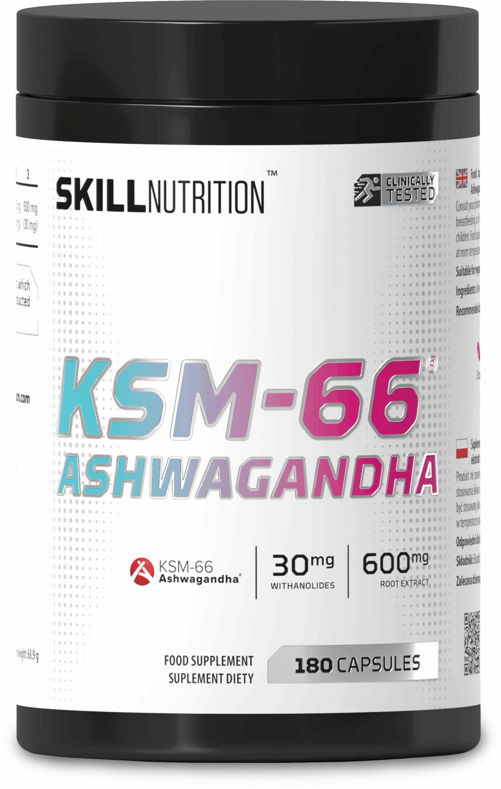 KSM-66 Ashwagandha - 180 cápsulas veganas - Nuvalia