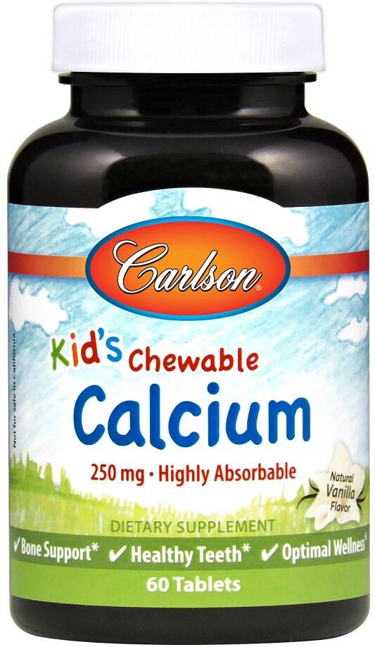 Calcio masticable para niños