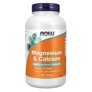 Magnesium & Calcium with Zinc and Vitamin D3 - 250 tablets - Nuvalia
