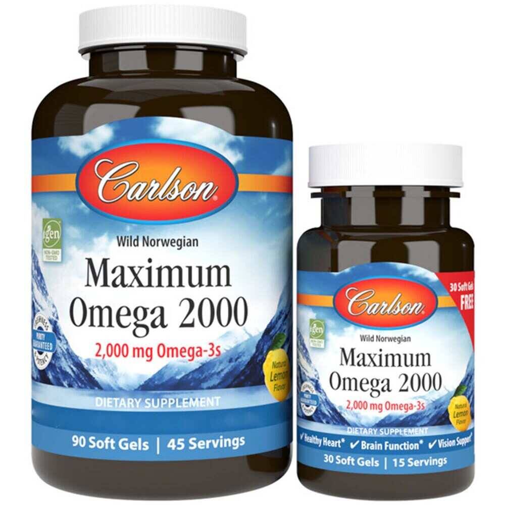 Maximum Omega 2000 – 90 + 30 cápsulas blandas - Imagen 2