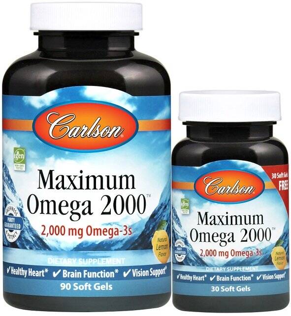 Maximum Omega 2000 - 90 + 30 cápsulas blandas - Nuvalia