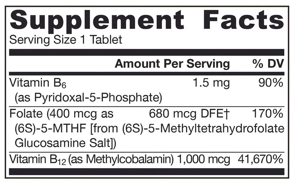 Methyl B-12 & Methyl Folate - Jarrow Formulas - 60 Comprimidos Masticables - Imagen 2
