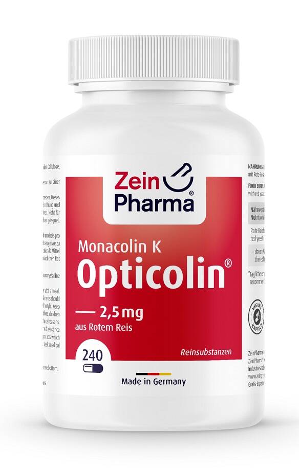 Monacolina K Opticolin - 240 cápsulas vegetales - Nuvalia