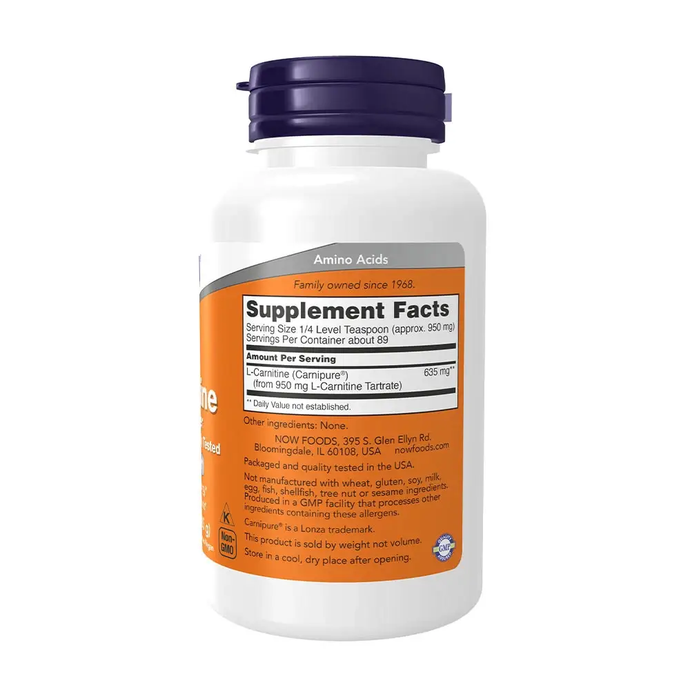 NOW L-Carnitine Polvo (85 g) - Imagen 2