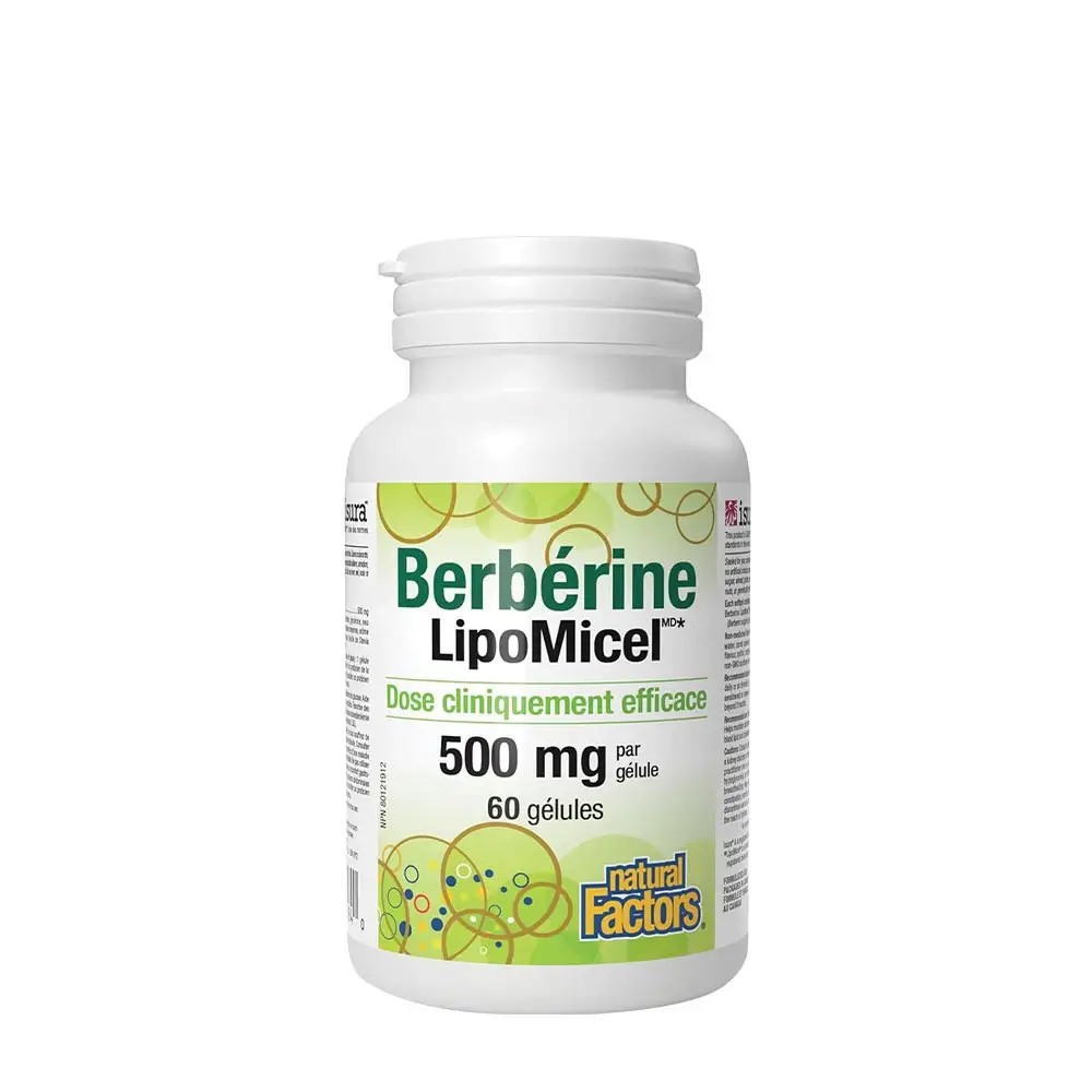 Natural Factors Berberina LipoMicel Matrix (60 cápsulas blandas) - Nuvalia