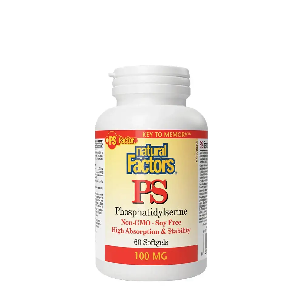 Natural Factors PS FOSFATIDILSERINA 100 MG (60 cápsulas blandas) - Nuvalia