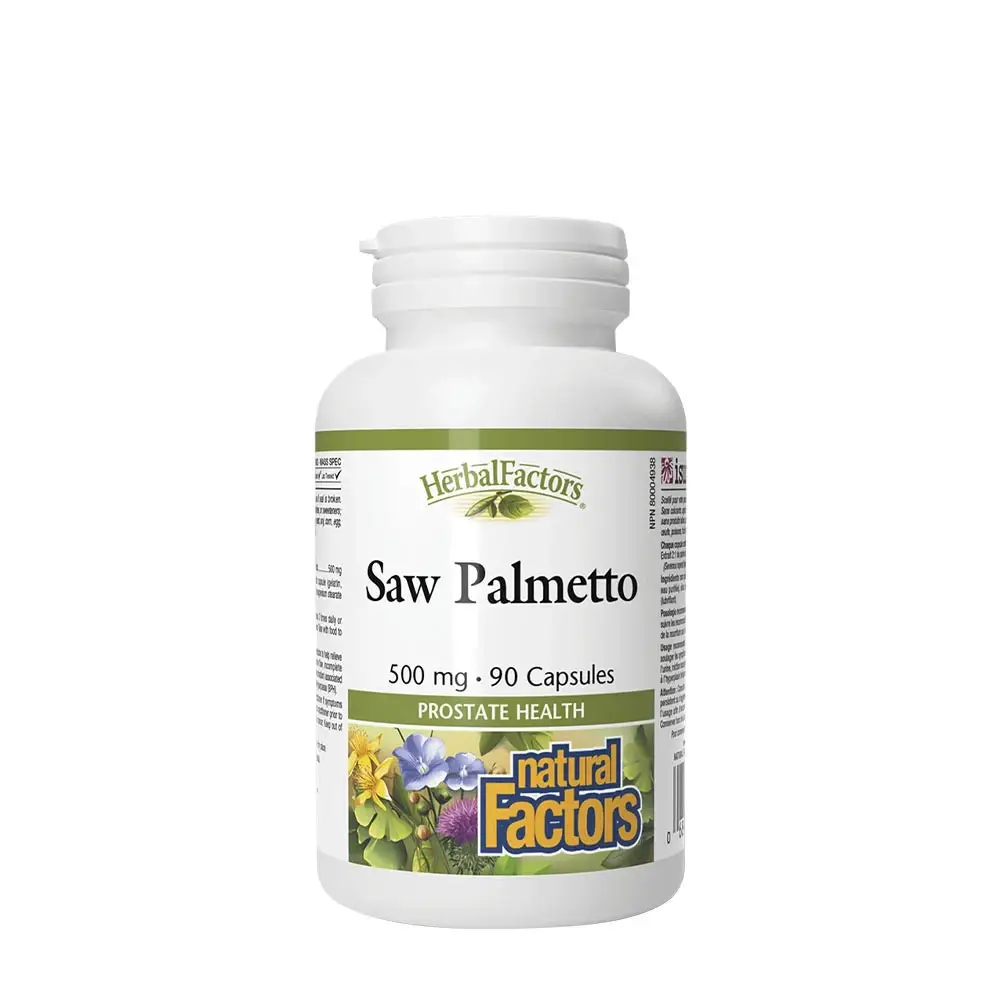 Natural Factors Saw Palmetto 500 mg (90 cápsulas) - Nuvalia