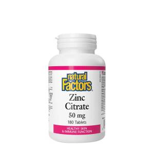 Natural Factors Zinc Citrate 50 mg (180 Tablets) - Nuvalia