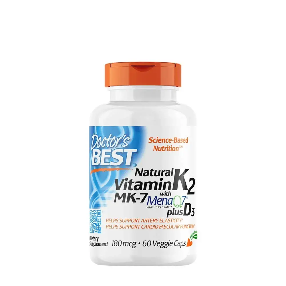 Vitamina K2 MK7 natural con MenaQ7 y D3