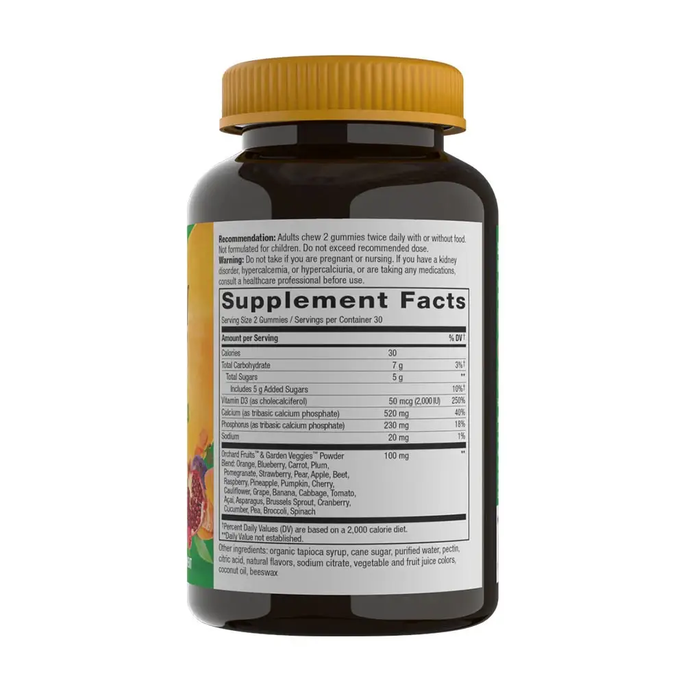 Natures Way Alive!® Calcium + D3 Gominolas (60 Gominolas) - Imagen 2