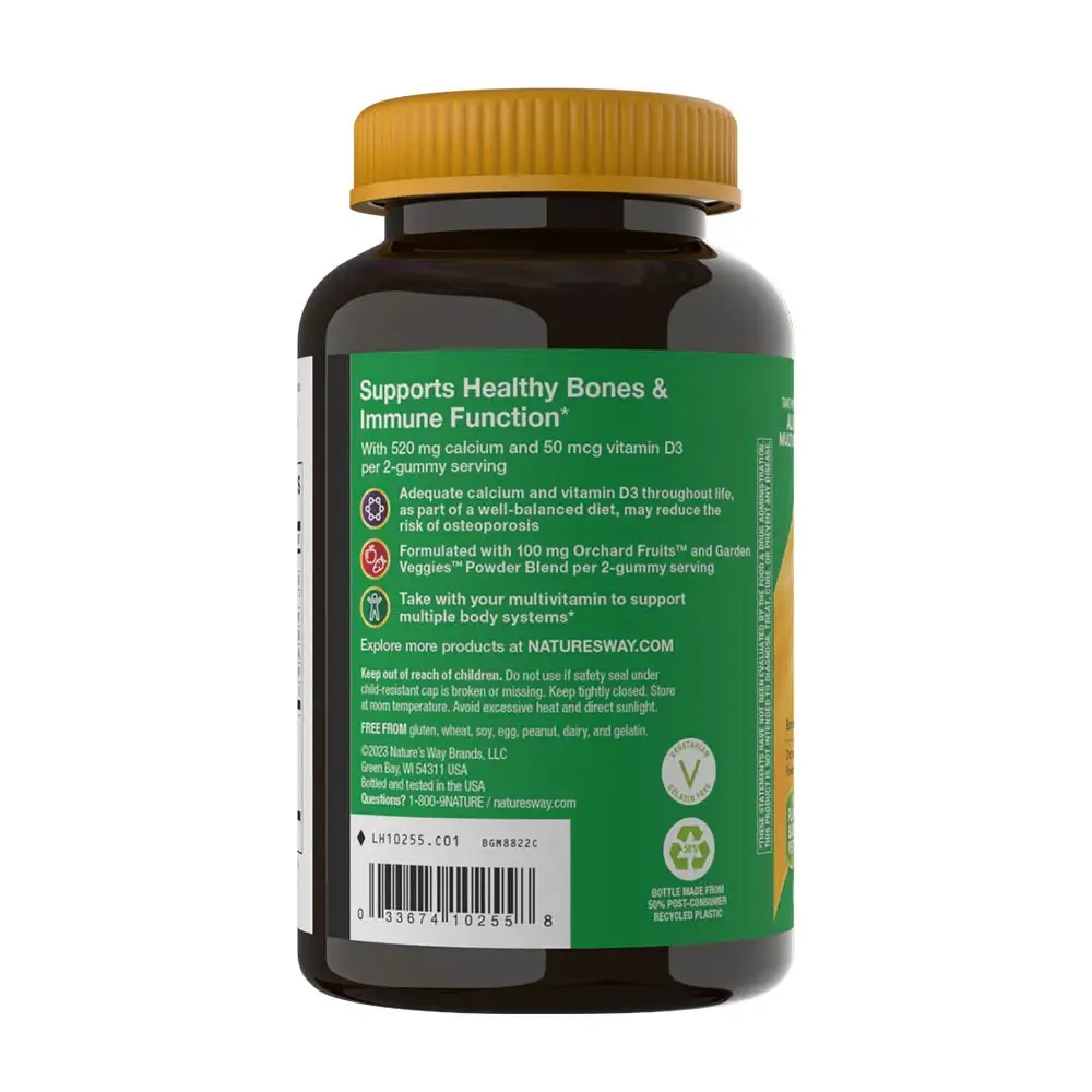 Natures Way Alive!® Calcium + D3 Gominolas (60 Gominolas) - Imagen 8
