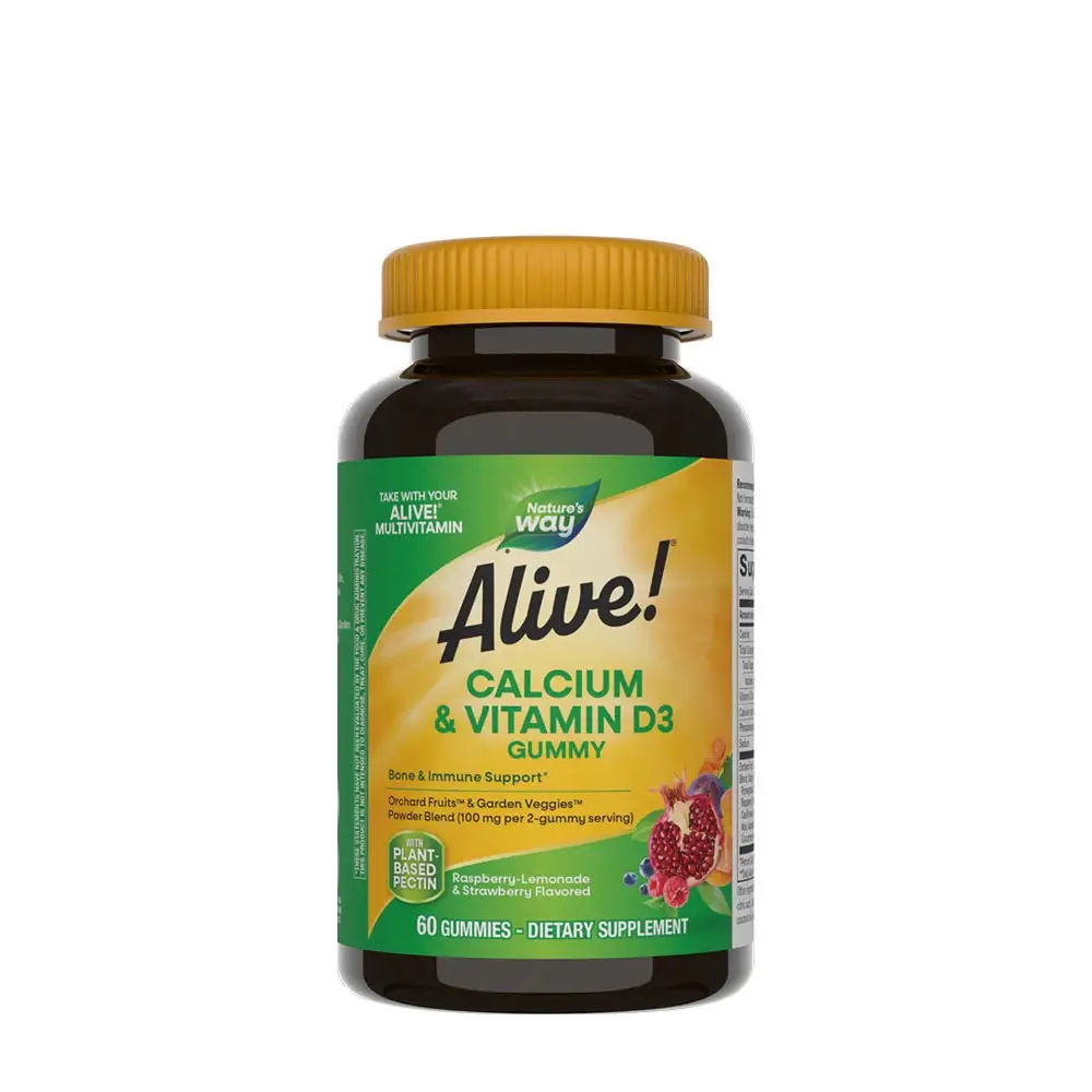 Gominolas de calcio y vitamina D3 «Natures Way Alive!®» (60 gominolas) - Nuvalia