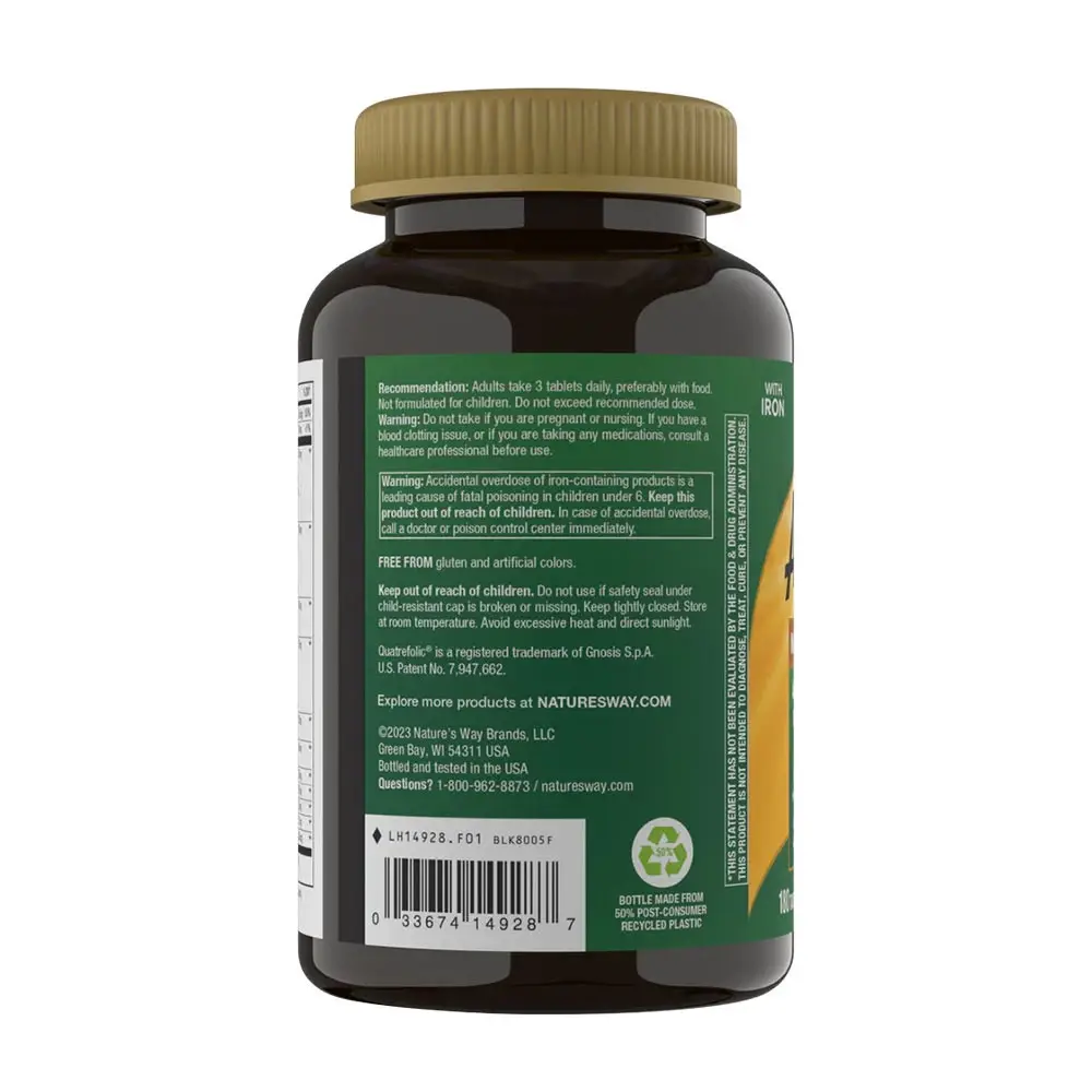 Natures Way Alive!® Max3 Potency Multivitamina (180 Comprimidos) - Imagen 3