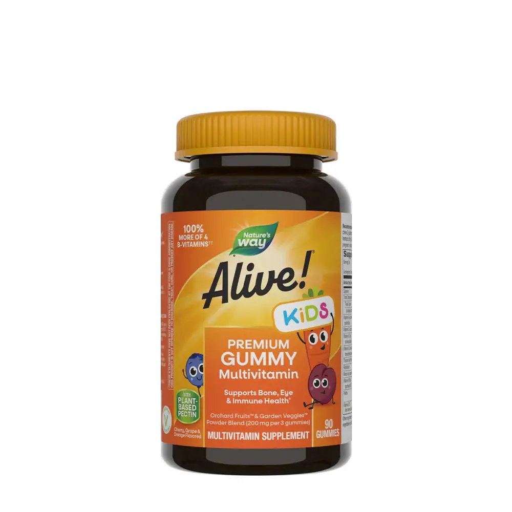 Natures Way Alive!® Multivitamínicas masticables premium para niños (90 gominolas)