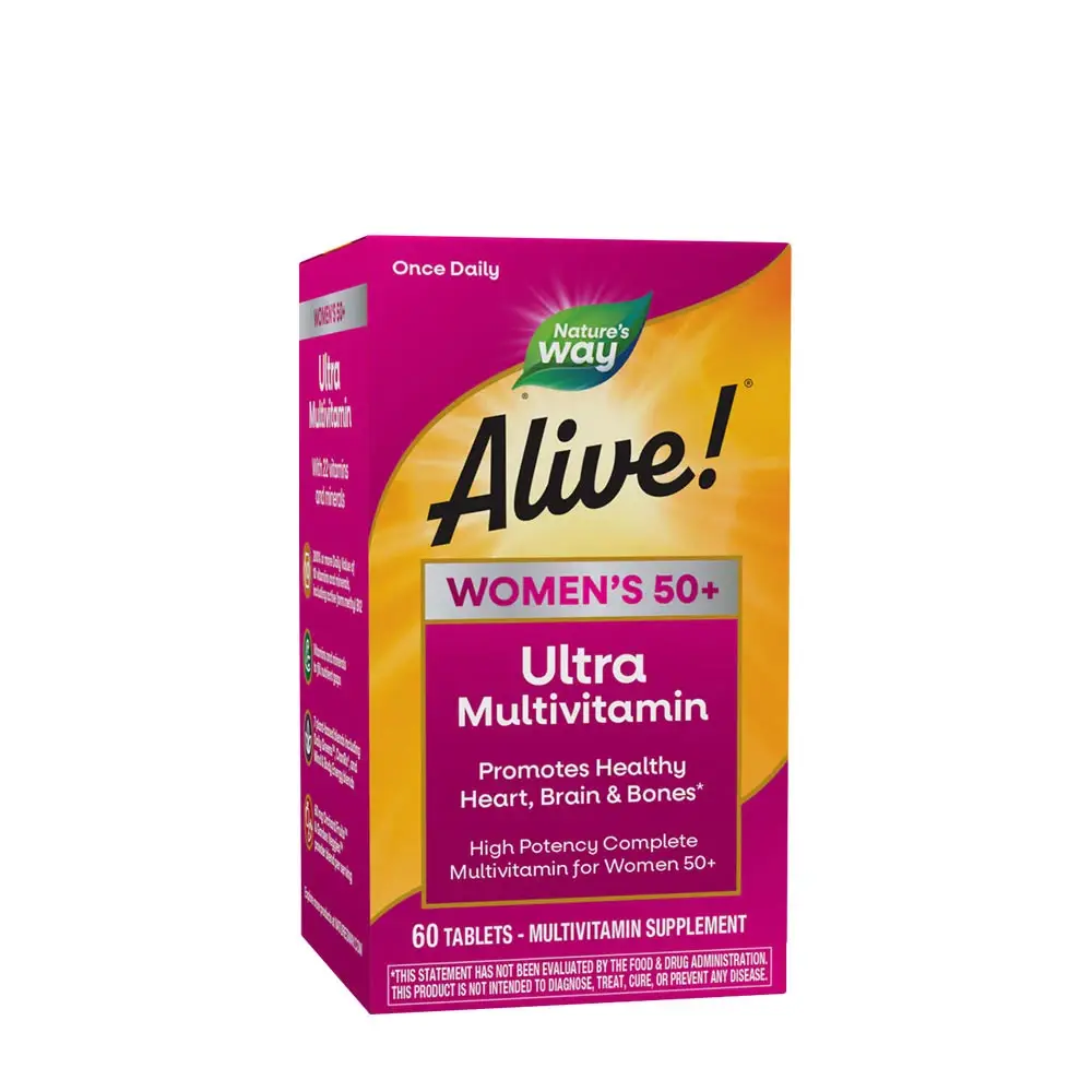 Natures Way Alive!® Multivitamínico Ultra para mujeres mayores de 50 años (60 comprimidos) - Nuvalia