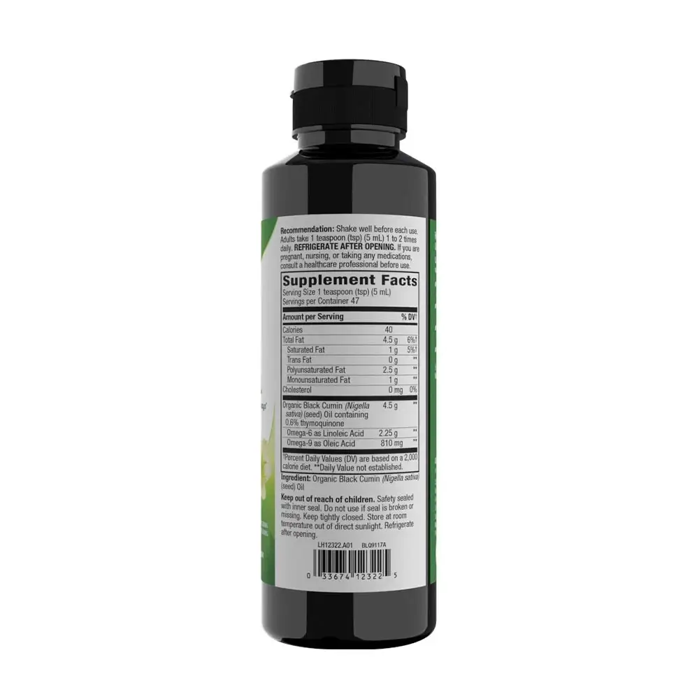 Natures Way Black Seed Oil (235 ml) - Imagen 4