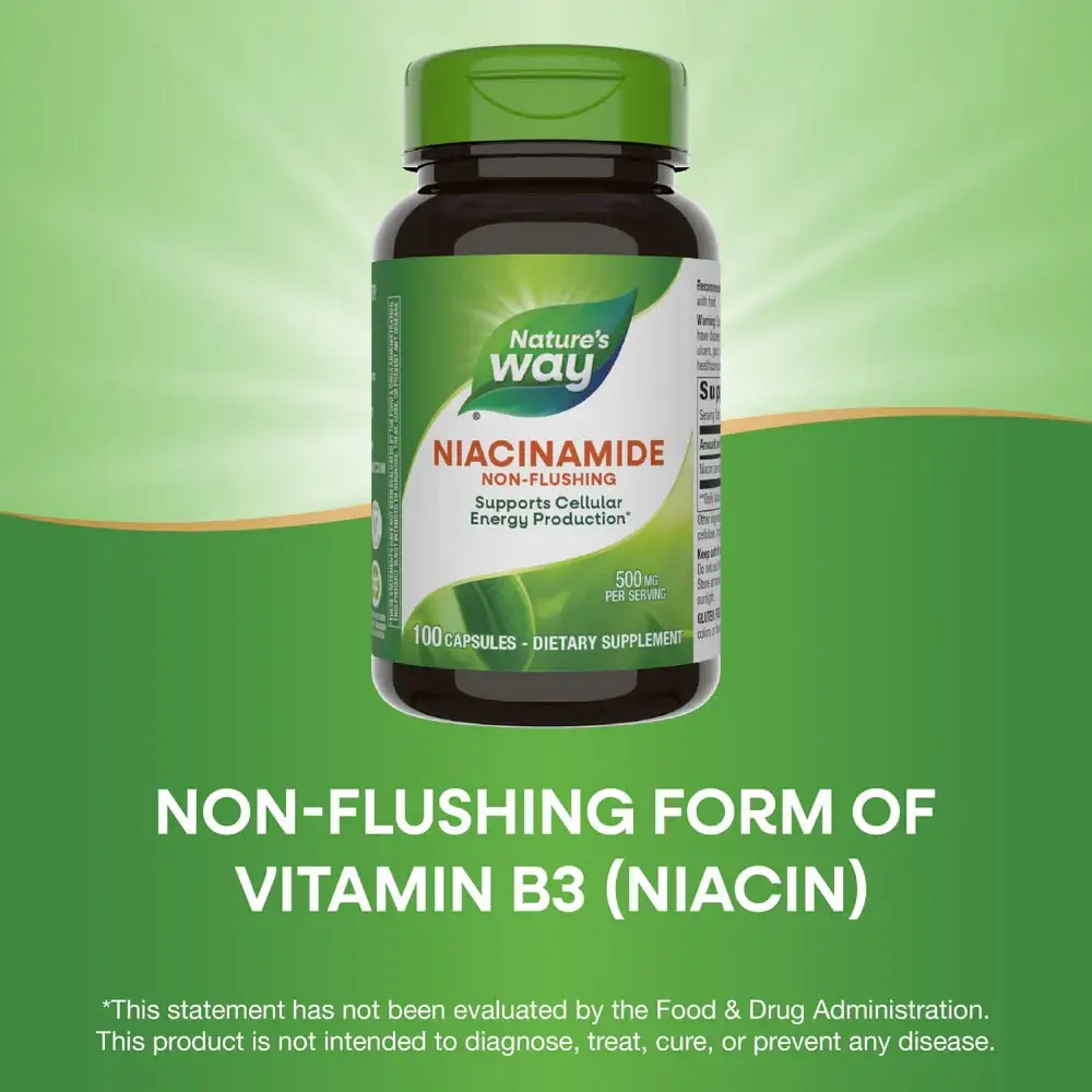 Natures Way Niacinamide (100 Cápsulas) - Imagen 11