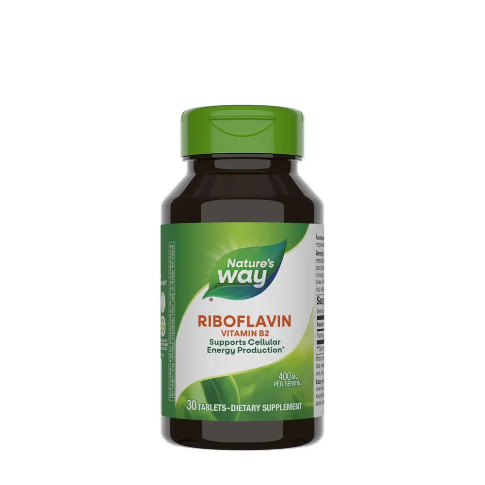 Natures Way Riboflavina (vitamina B2) (30 comprimidos) - Nuvalia