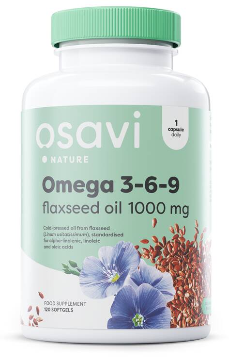 Aceite de semillas de lino con omega 3, 6 y 9