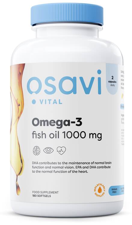 Aceite de pescado omega-3 destilado molecularmente
