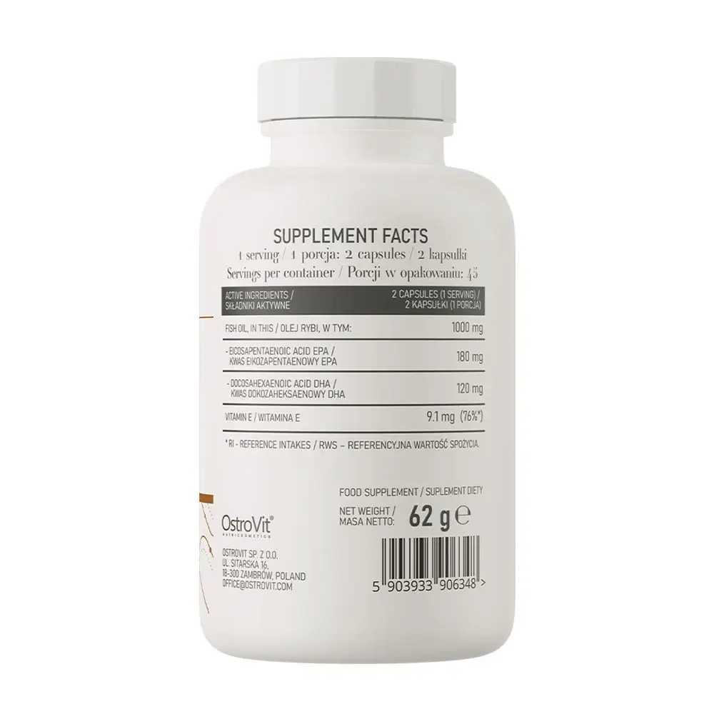 Ostrovit Omega 3 Easy To Swallow (90 Cápsulas) - Imagen 2