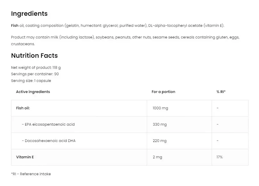Ostrovit Omega 3 ULTRA – 90 Cápsulas - Imagen 2