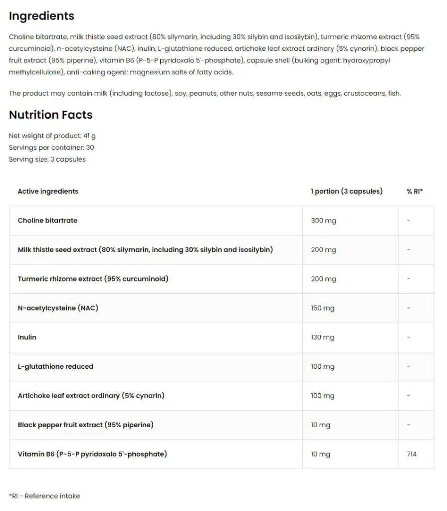 Ostrovit Pharma Liver Aid (90 Cápsulas) - Imagen 2