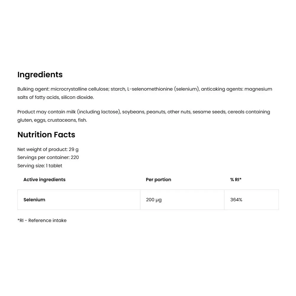 Ostrovit Selenium (220 Comprimidos) - Imagen 2