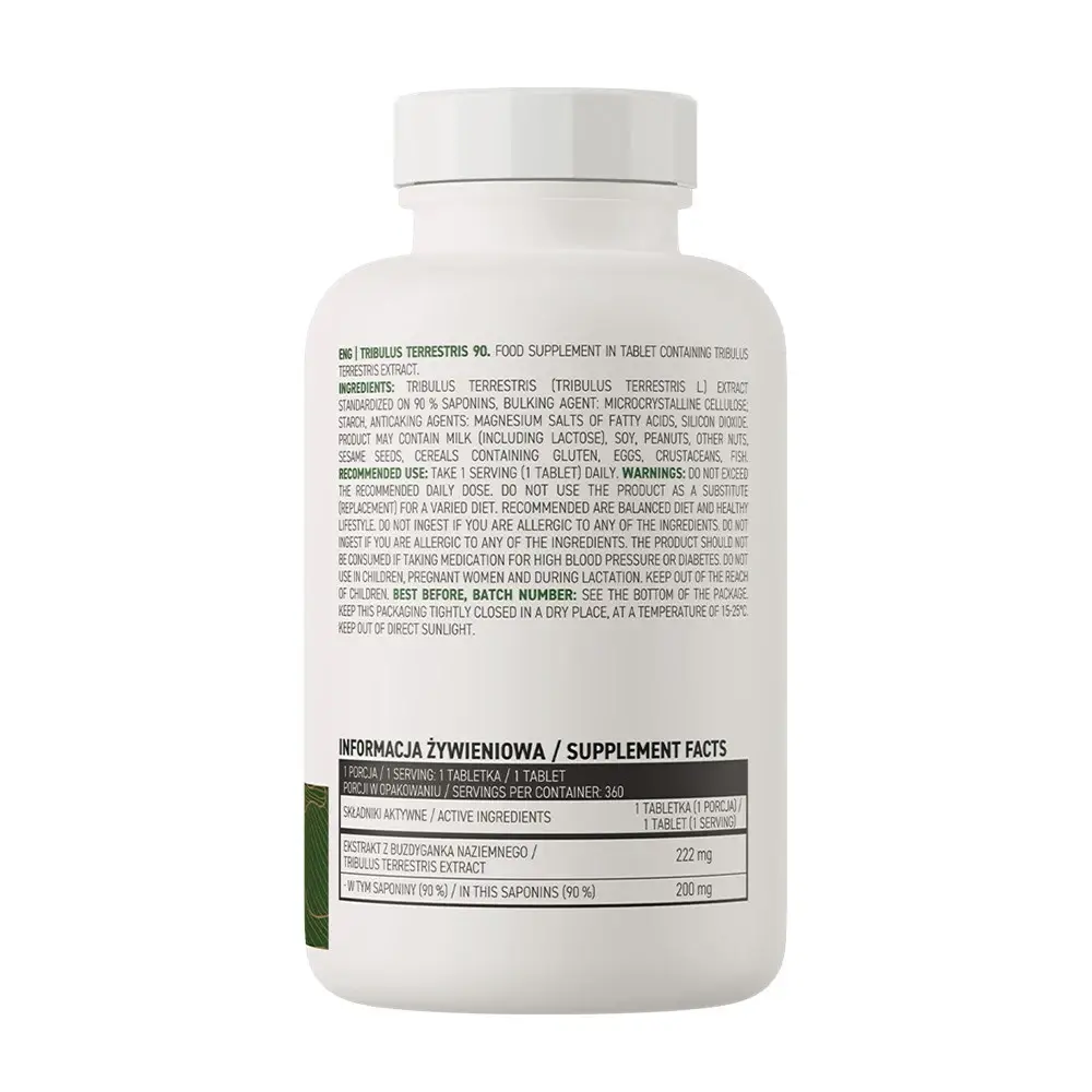 Ostrovit Tribulus Terrestris VEGE (360 Comprimidos) - Imagen 2