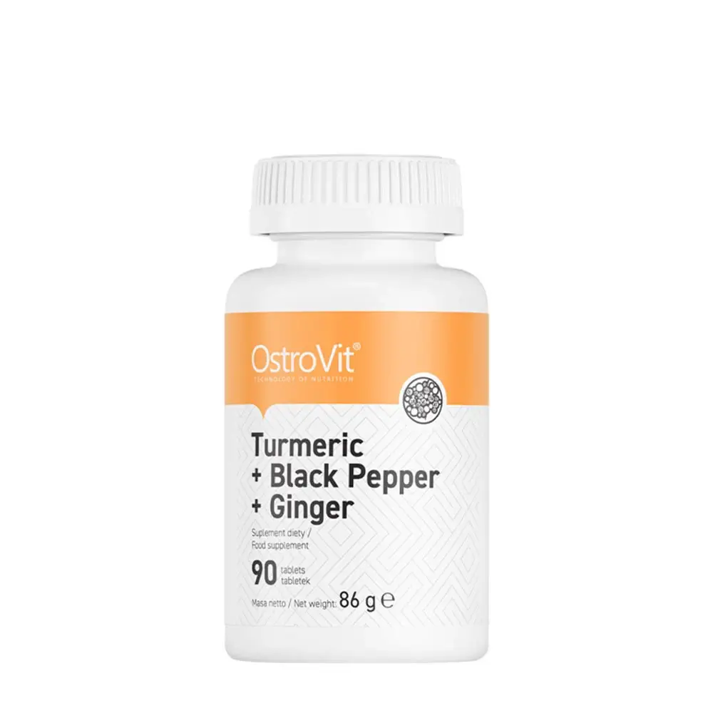 Ostrovit Cúrcuma + Pimienta negra + Jengibre (90 comprimidos) - Nuvalia