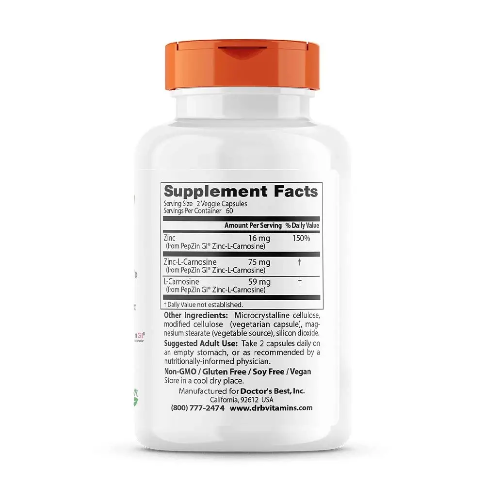 PepZin GI – 120 cápsulas vegetales - Imagen 2
