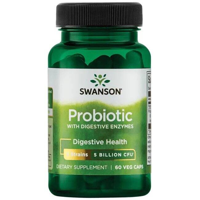 Probiótico con enzimas digestivas - 60 cápsulas vegetales - Nuvalia