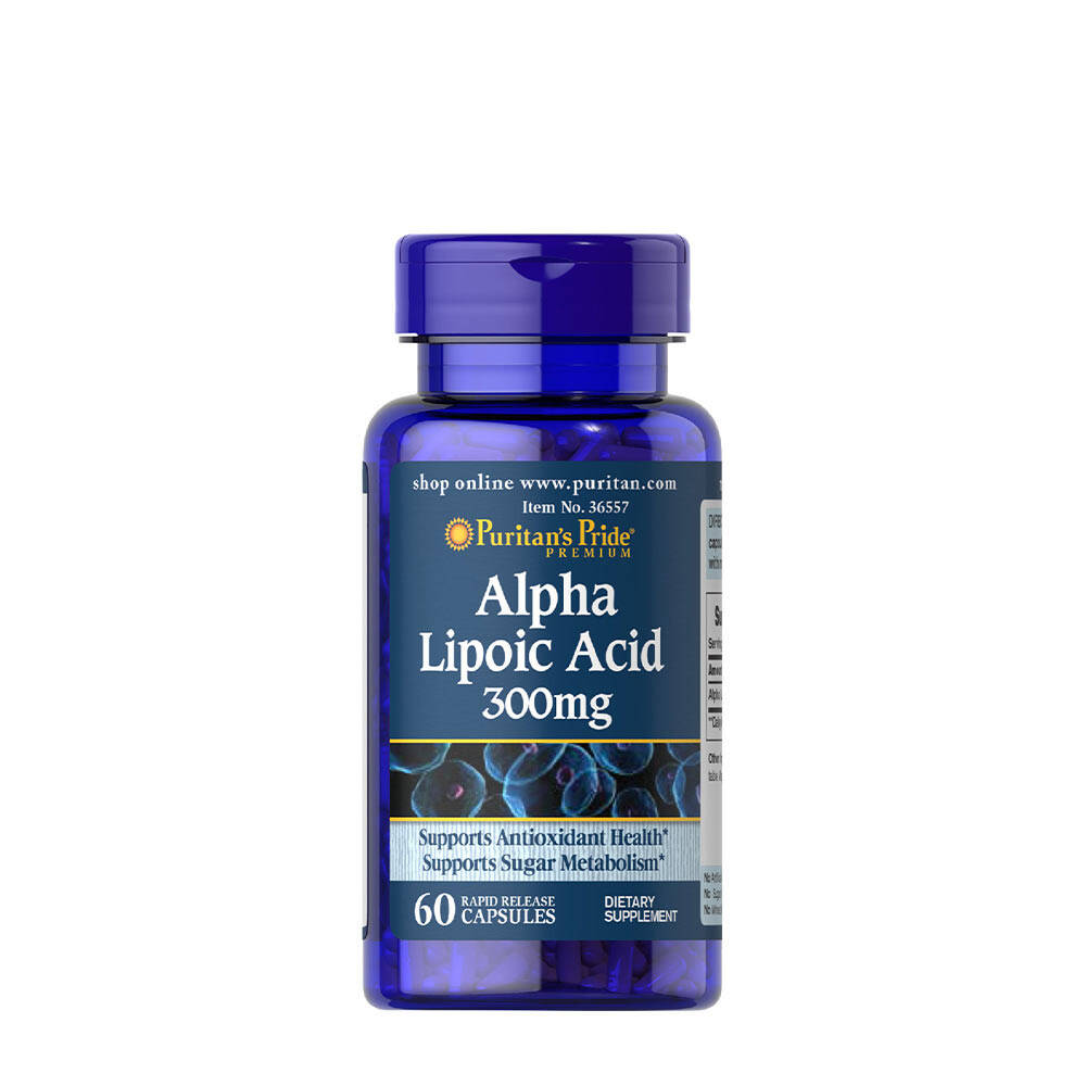Puritan's Pride Ácido alfa-lipoico 300 mg (60 cápsulas) - Nuvalia